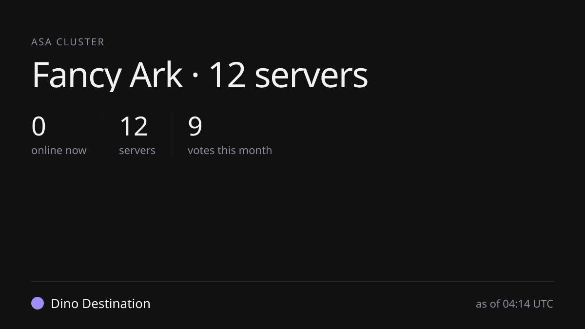 Fancy Ark · 12 servers